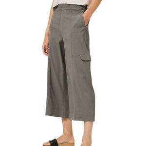 Lululemon 2021 Metropolis Maven High Rise Crop Pull On Casual Pants Grey Sage 6